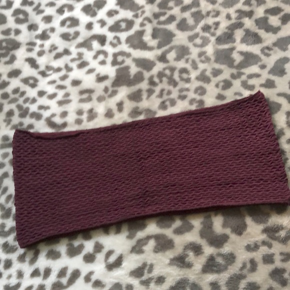 Free People Too Late For You Tube Top Bandeau in Burgundy Size XS/S - Picture 6 of 13